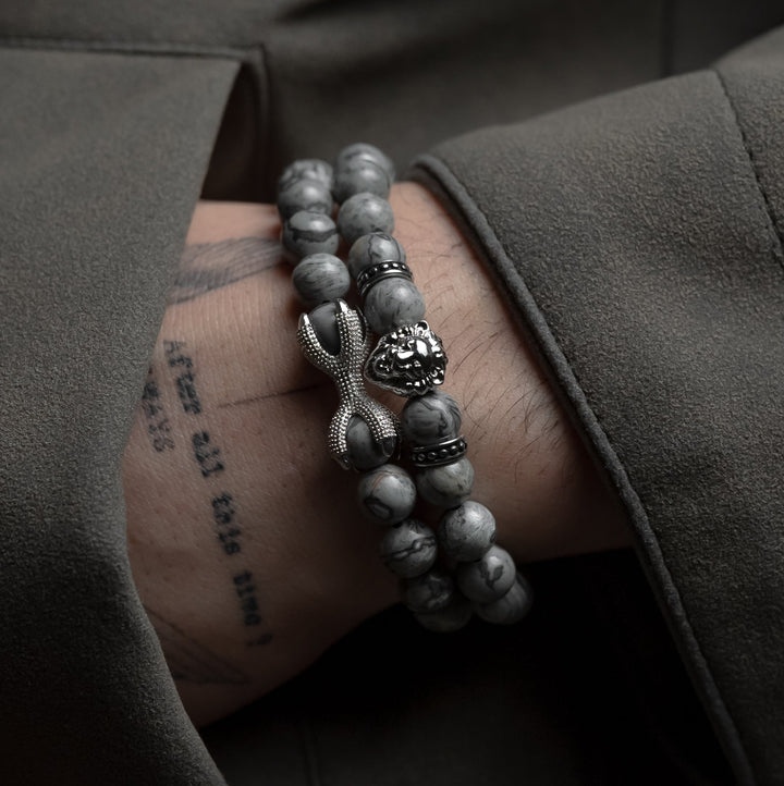 Pack de pulseras Silver Grey Dominion Lion Private Collection