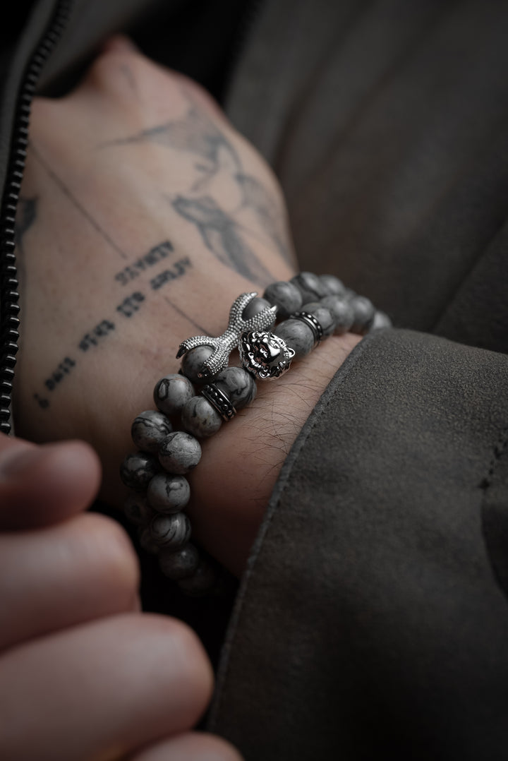 Pack de pulseras Silver Grey Dominion Lion Private Collection