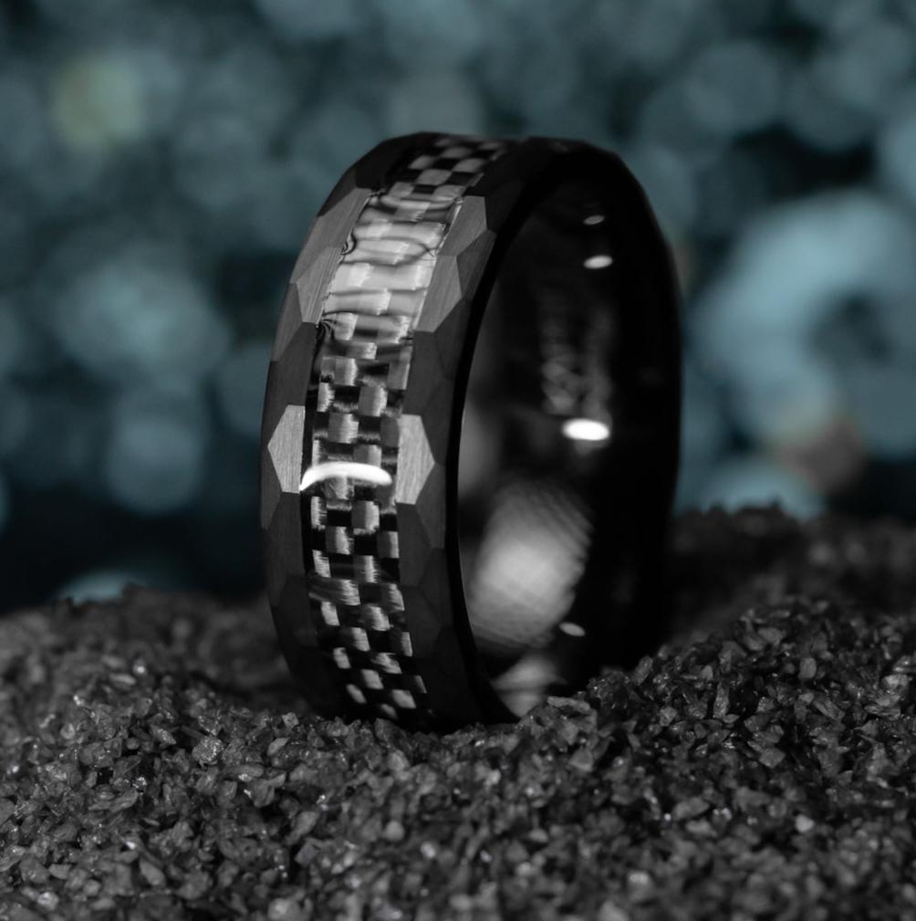 Anillo Wager Black Edition Carburo de Tungsteno