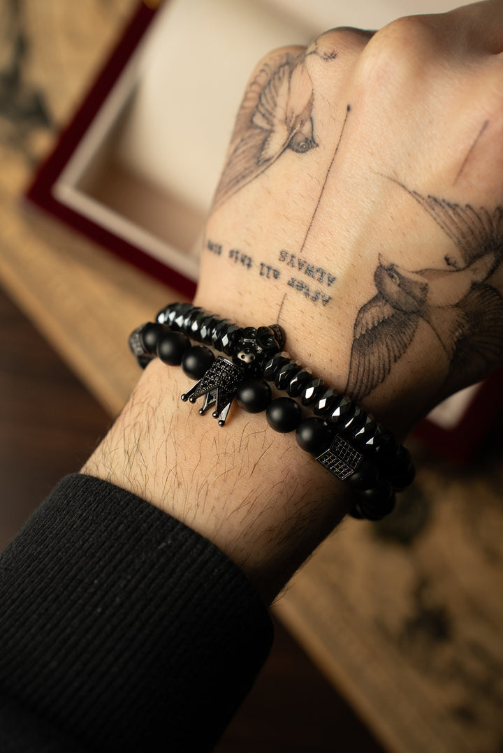 Pack de Pulseras Black Skull King Private Collection