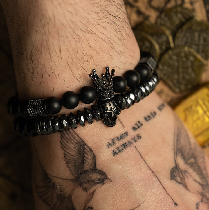 Pack de Pulseras Black Skull King Private Collection