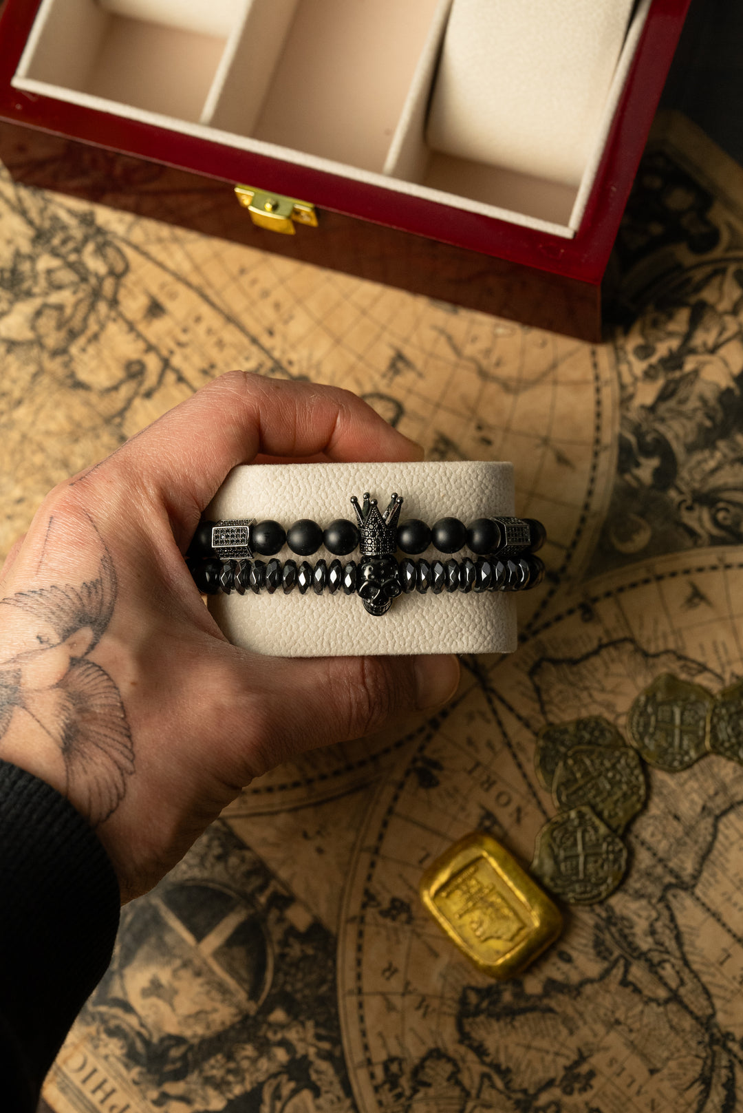 Pack de Pulseras Black Skull King Private Collection