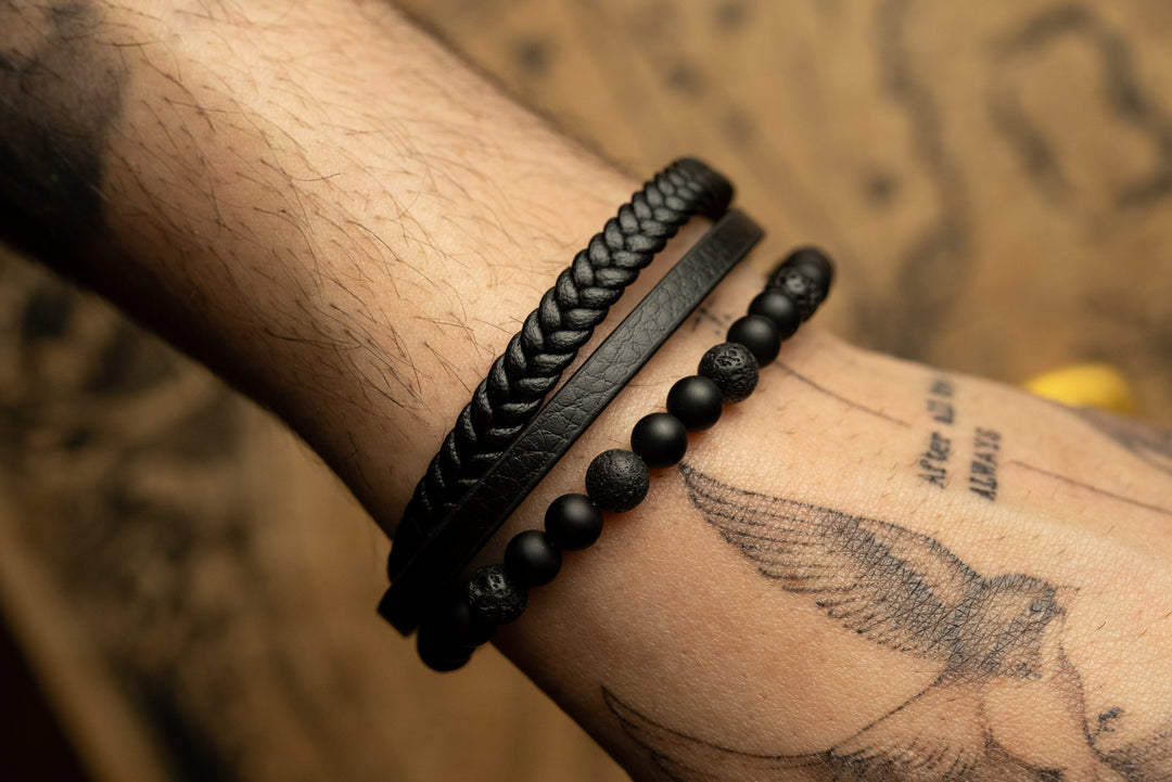 Pulsera LeatherCraft Black - Private Collection