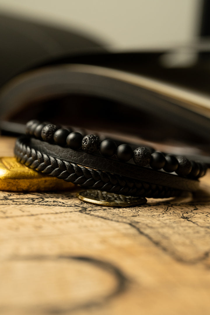 Pulsera LeatherCraft Black - Private Collection