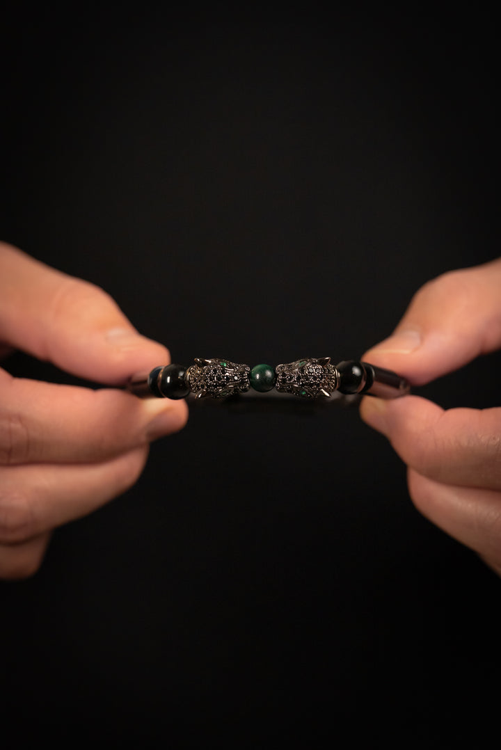 Pulsera Bond Legacy Black Genuine Leather Private Collection