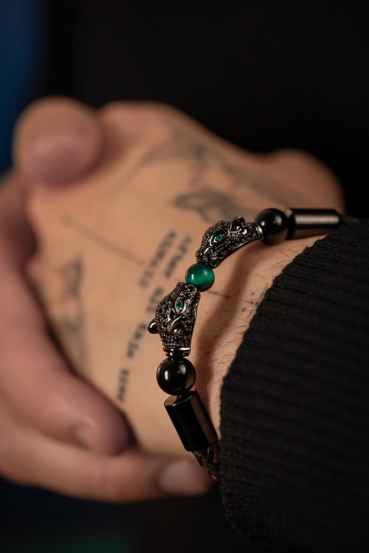 Pulsera Bond Legacy Black Genuine Leather Private Collection