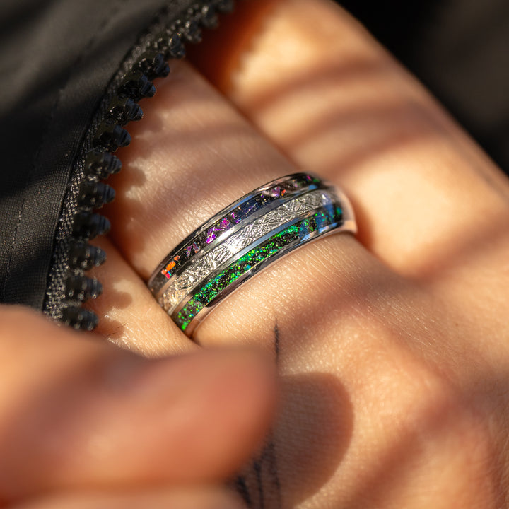 Anillo Aura Silver Carburo de Tungsteno