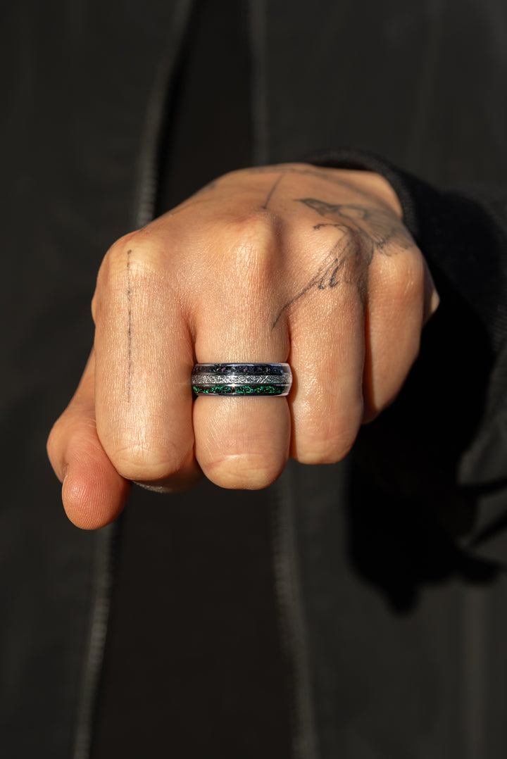 Anillo Aura Silver Carburo de Tungsteno