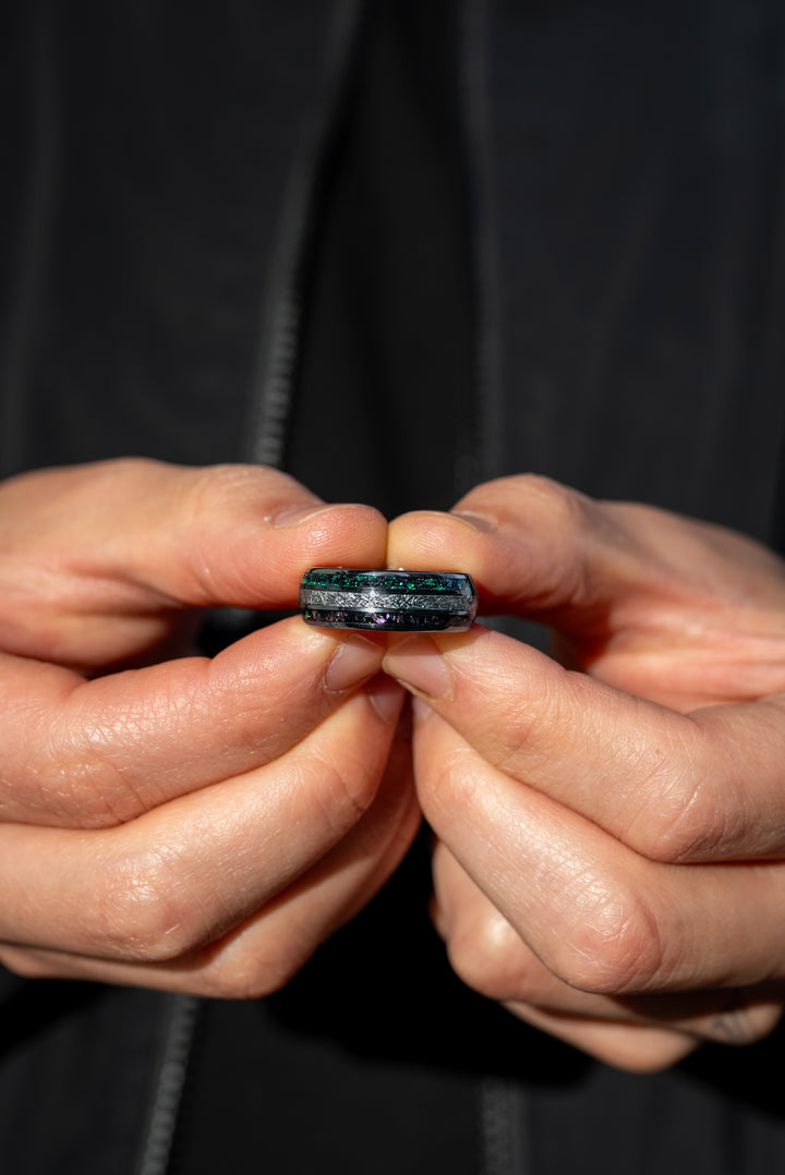 Anillo Aura Silver Carburo de Tungsteno