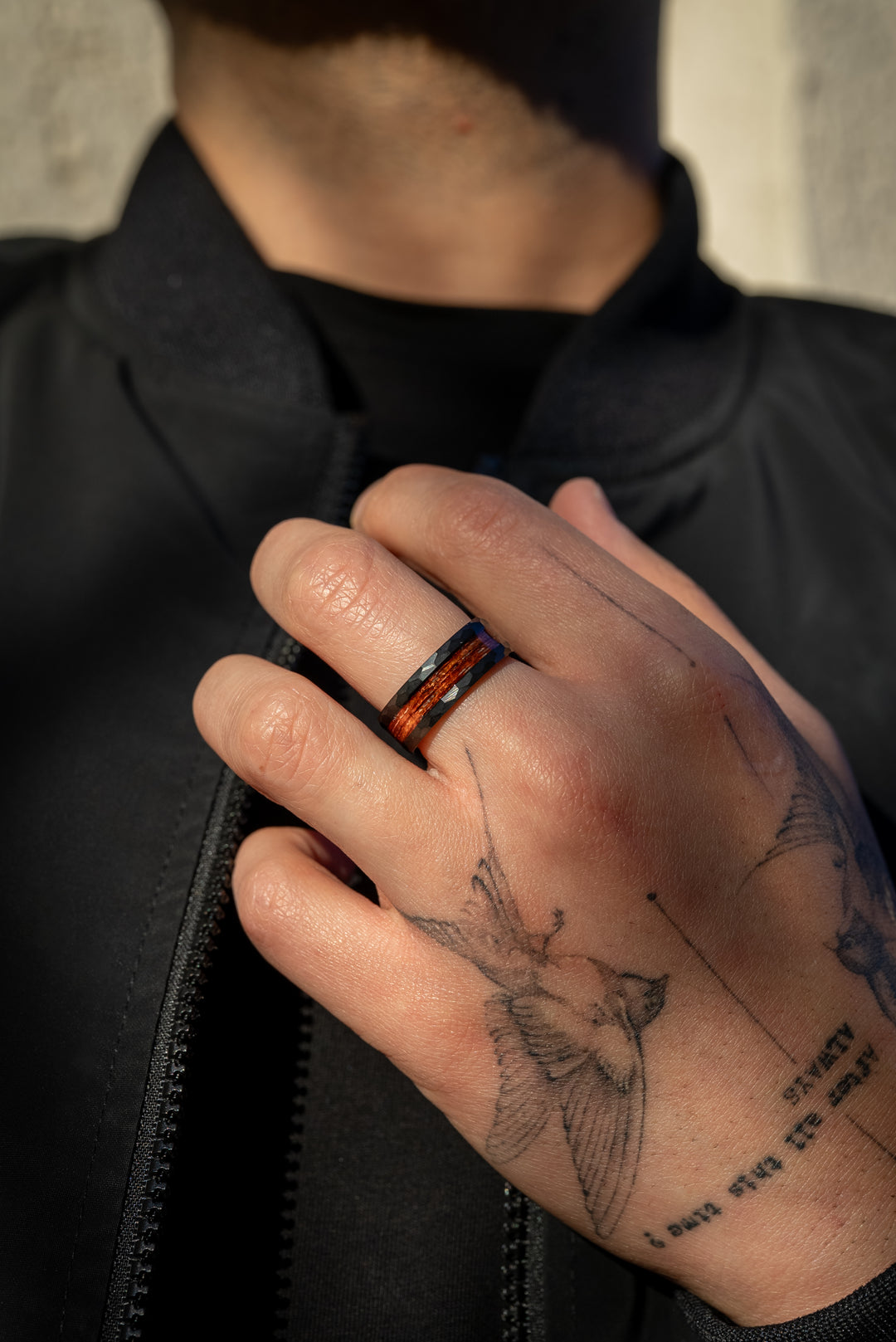 Anillo Oud Forest Carburo de Tungsteno