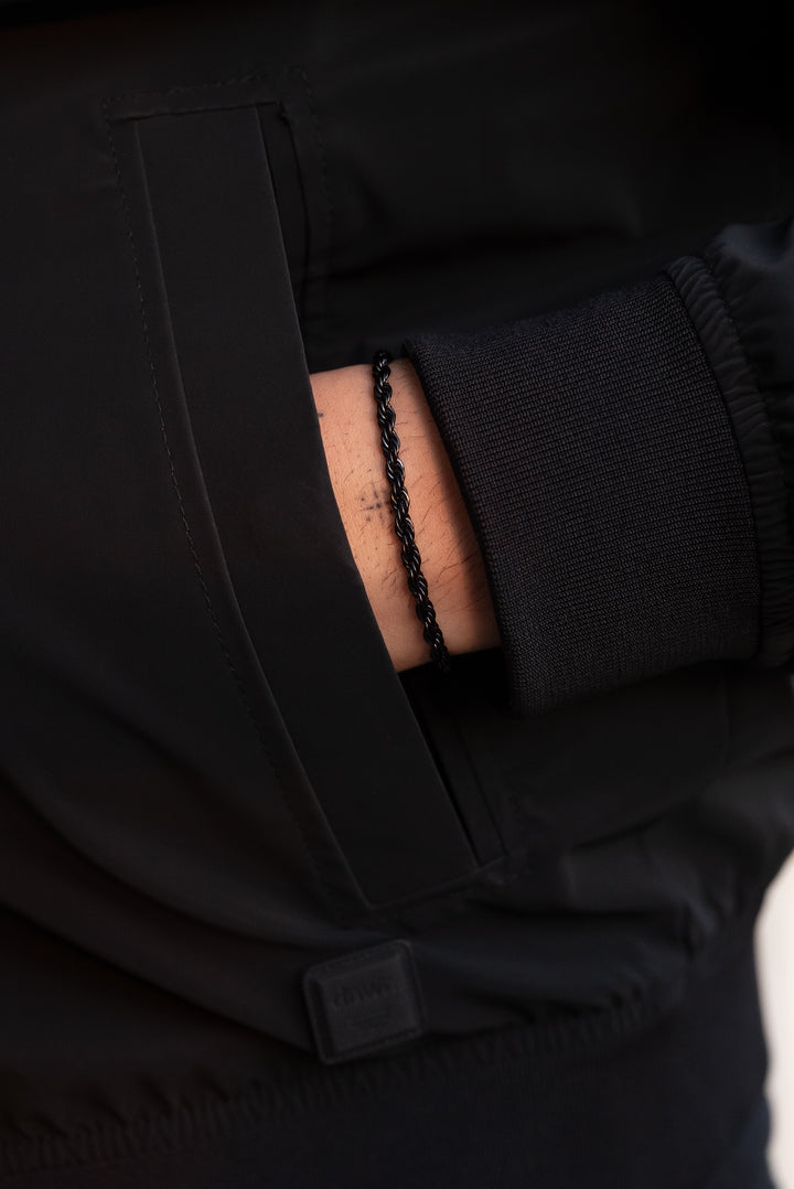 Brazalete Twisted Tourbillon Black SS316L