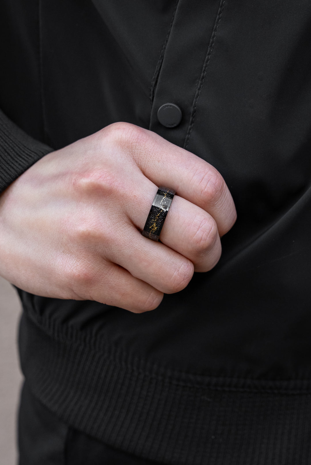 Anillo New Gold Vein Carburo de Tungsteno