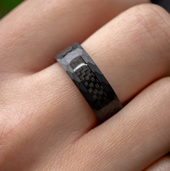 Anillo Wager Black Edition Carburo de Tungsteno
