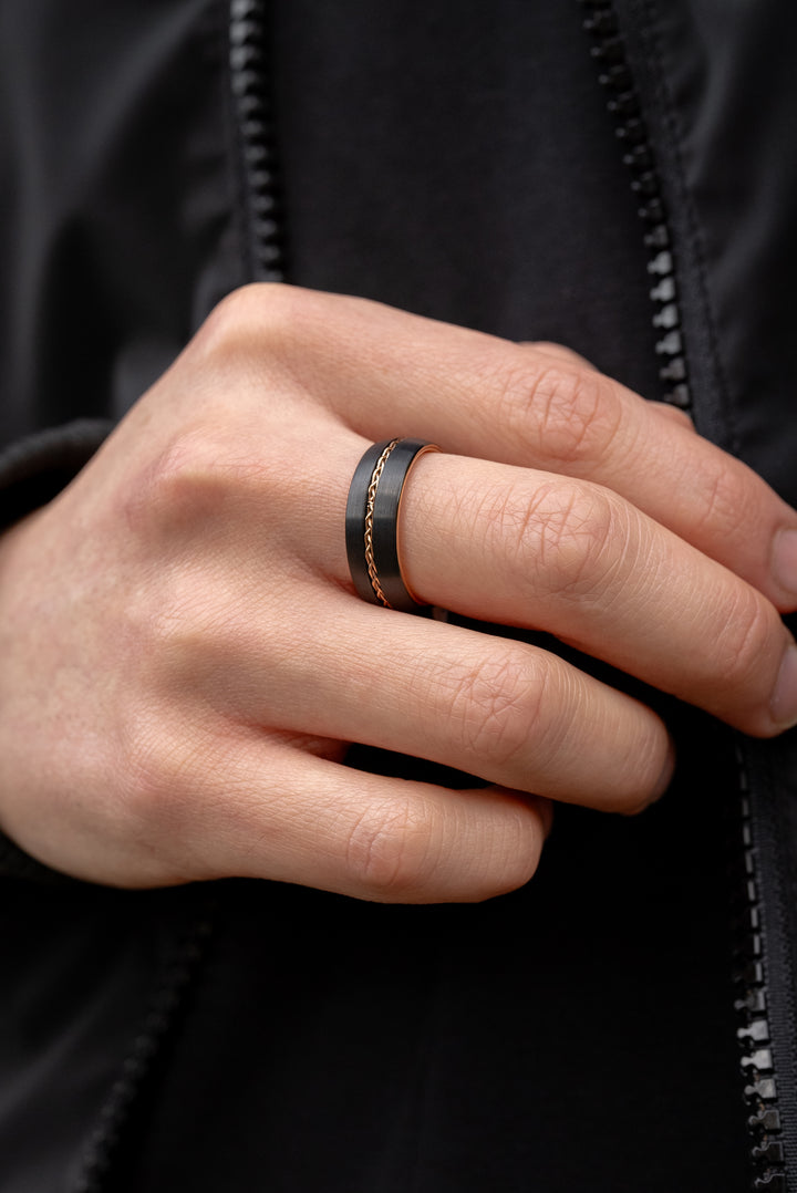 Anillo Monochromatic Carburo de Tungsteno