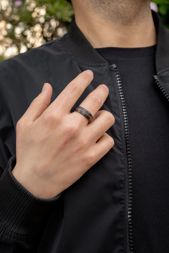 Anillo Monochromatic Carburo de Tungsteno