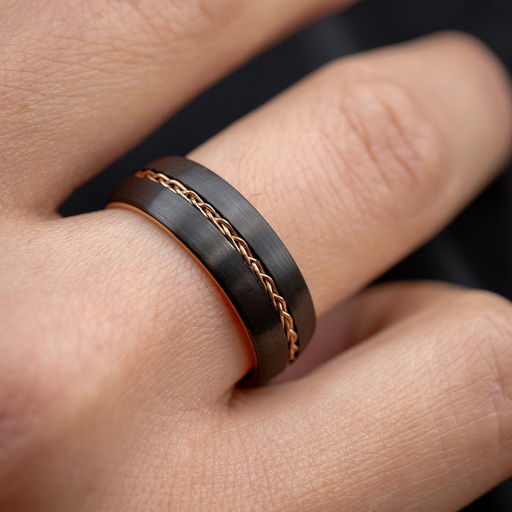 Anillo Monochromatic Carburo de Tungsteno