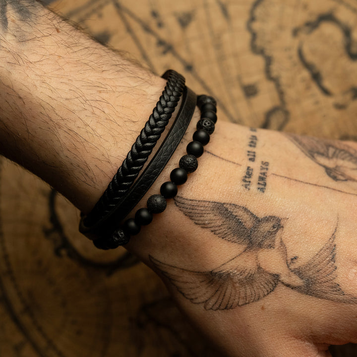 Pulsera LeatherCraft Black - Private Collection