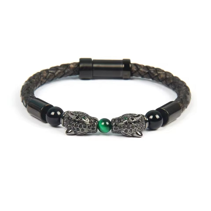 Pulsera Bond Legacy Black Genuine Leather Private Collection