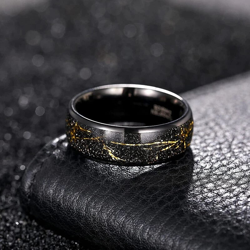 Anillo Gold Vein Carburo de Tungsteno