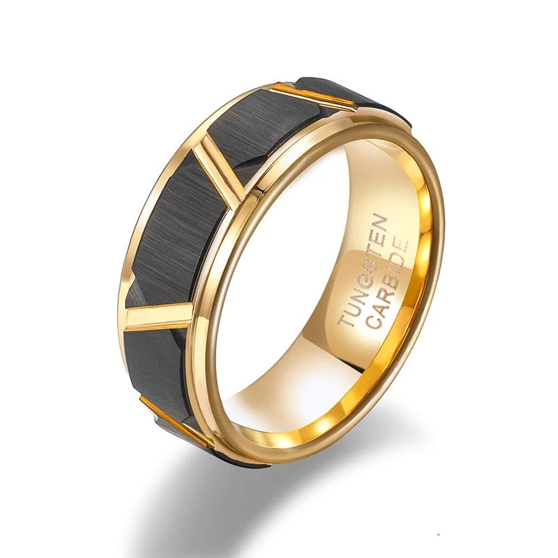 Anillo Gold Precision Carburo de Tungsteno