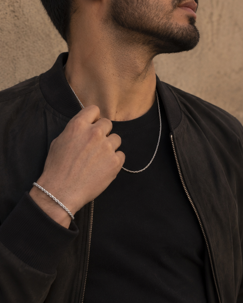 Twisted Tourbillon Silver Set