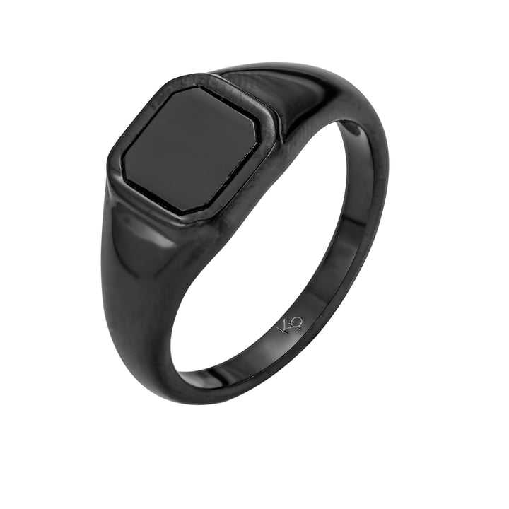 Anillo Perfect Black Minimalist