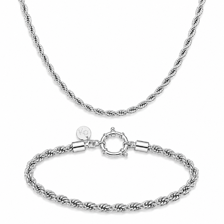 Twisted Tourbillon Silver Set