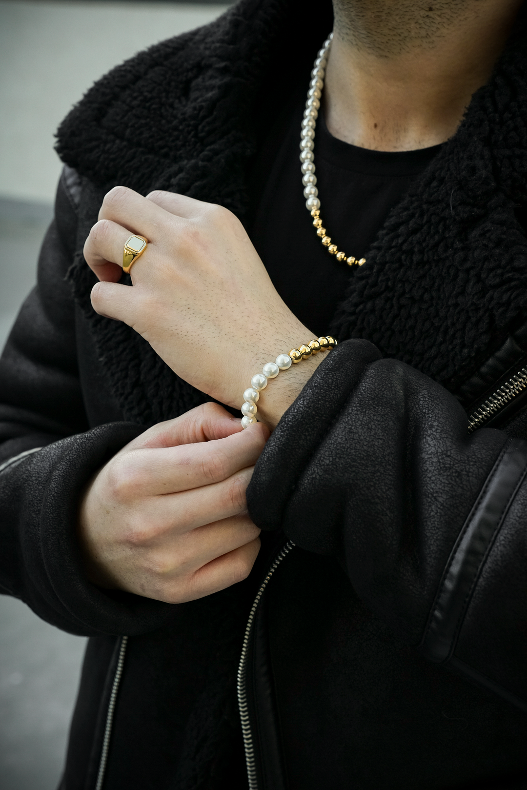 Pearls and Gold Set