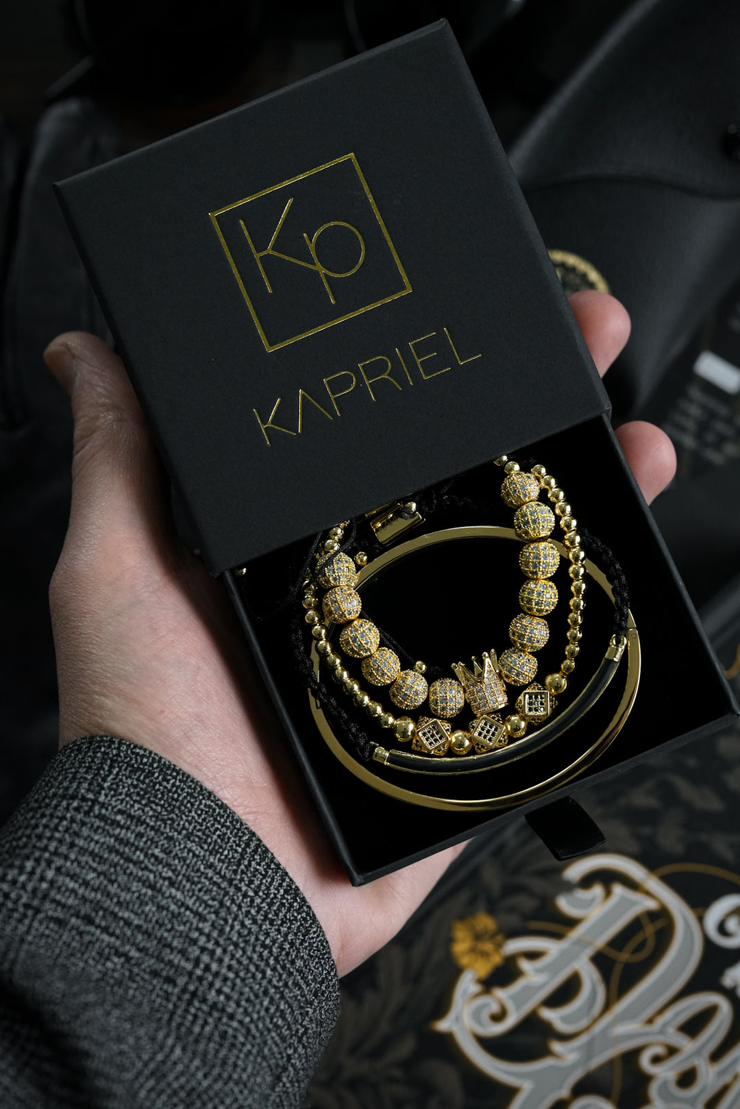 Pack Pulseras Gold King MasterPiece Signature Electroplatinadas en Oro 18k