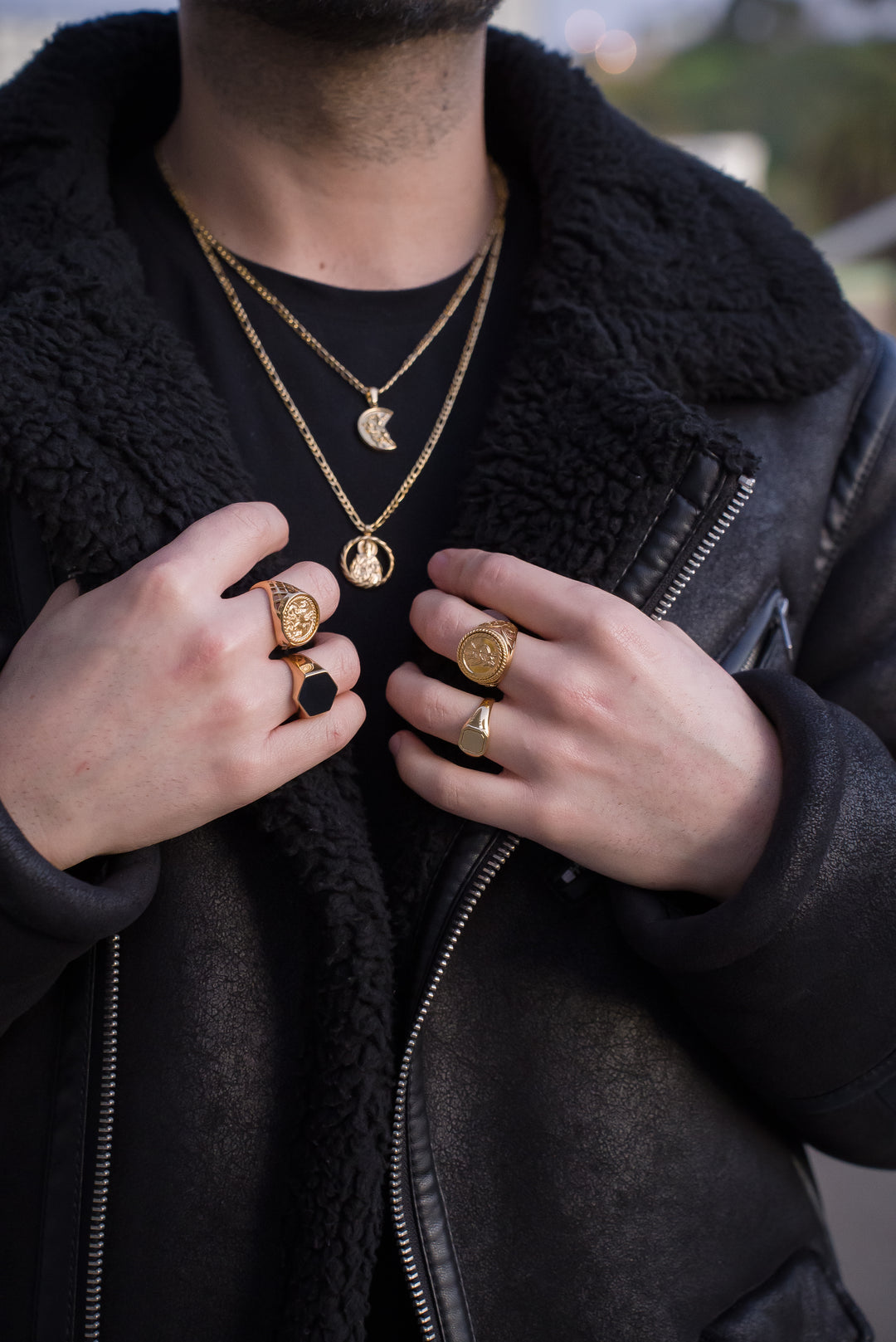 Anillo St. Christopher Gold Victorian Edition Electroplatinado Oro 18k