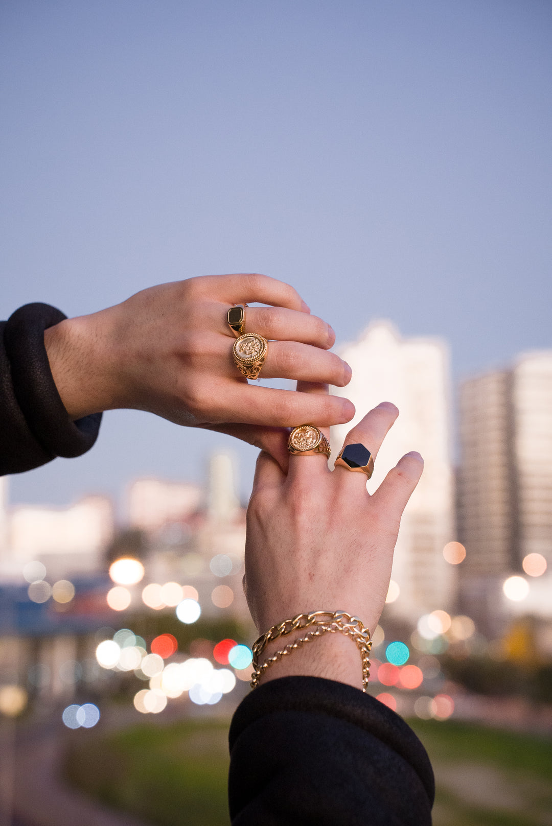 Anillo St. Christopher Gold Victorian Edition Electroplatinado Oro 18k