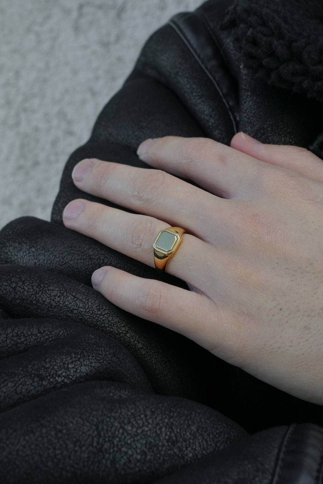 Anillo Perfect Gold Minimalist Electroplatinado Oro 18k