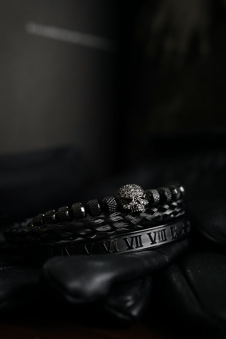 Pack de pulseras Master Skull Signature Black