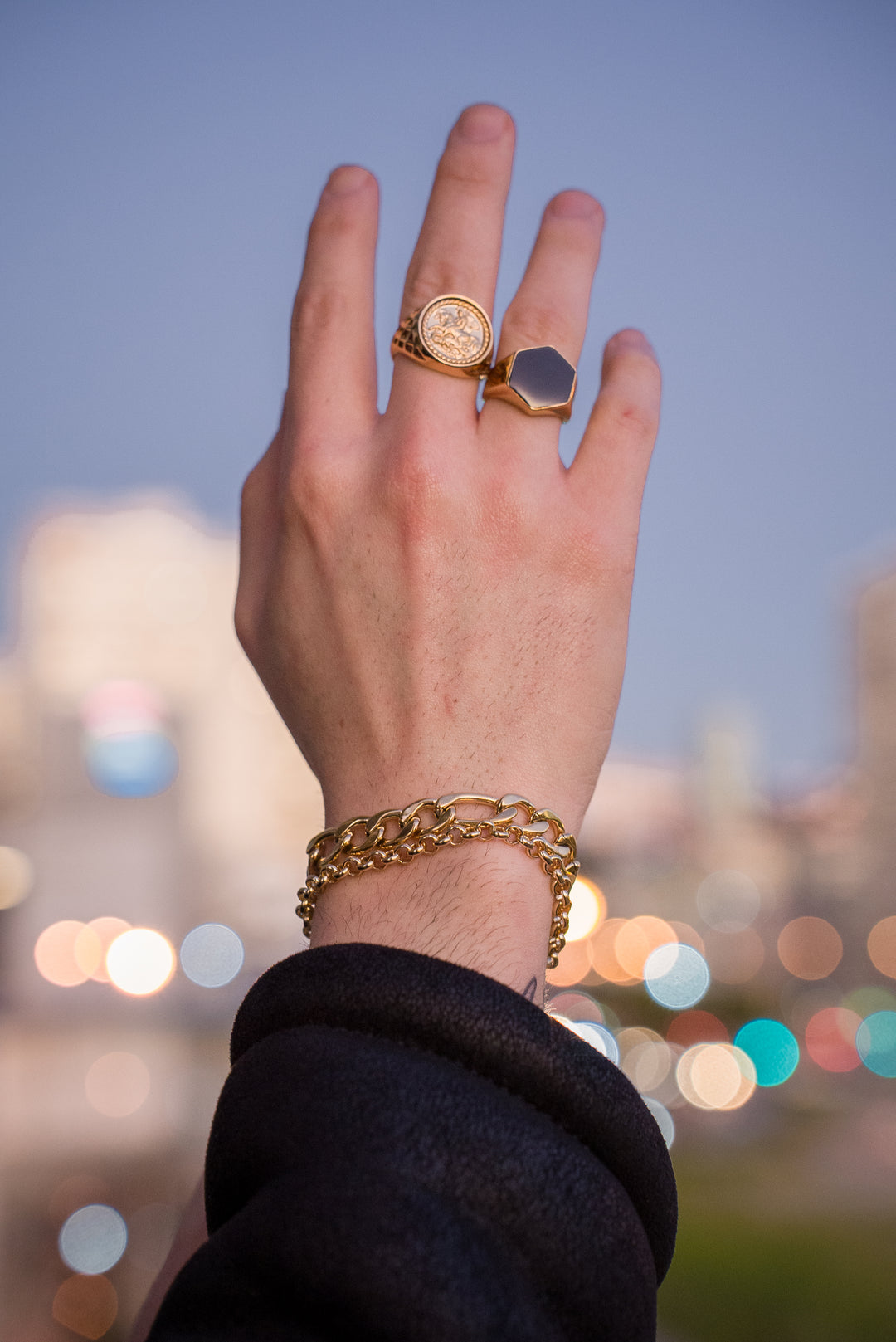 Anillo St. Christopher Gold Victorian Edition Electroplatinado Oro 18k