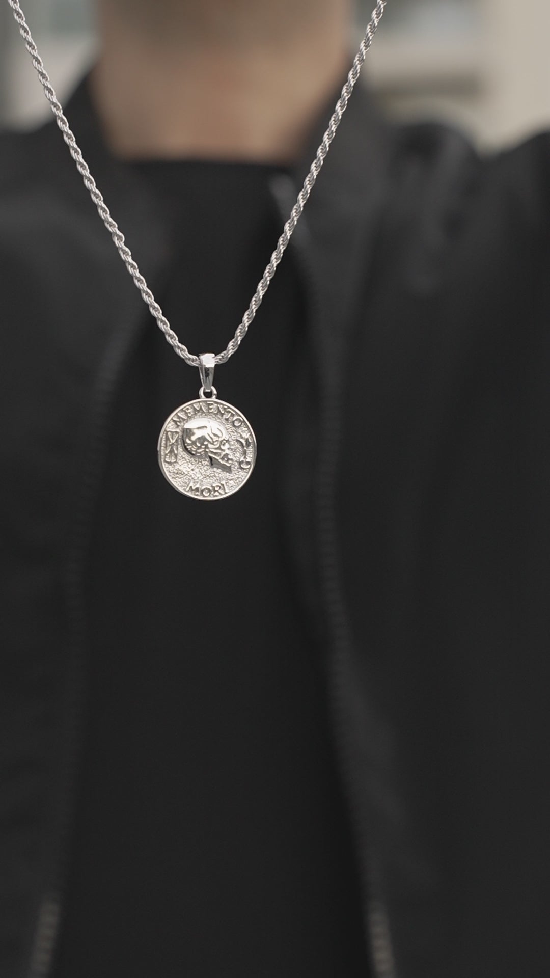 Collar Memento Mori Plata 925 Premium