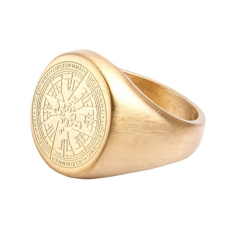 Anillo Traveler Gold SS316L