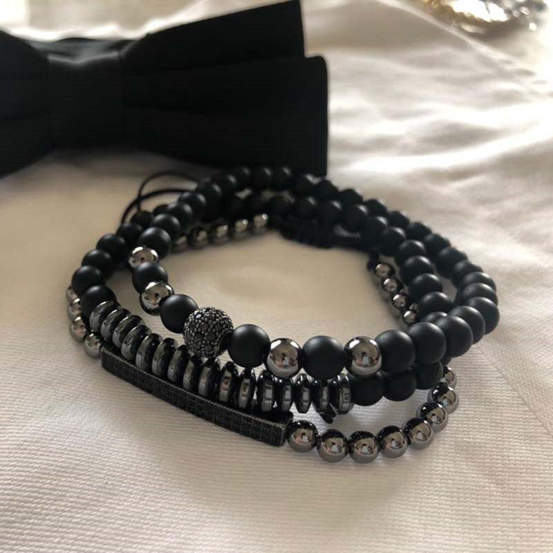 Pack de pulseras Essential Black