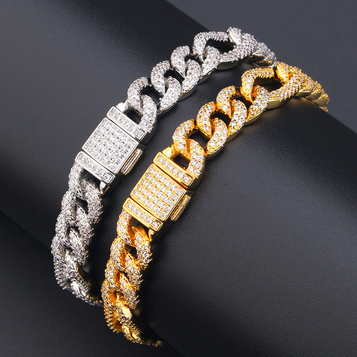 Brazalete Cartier Ice Silver Electroplatinado Microzircones