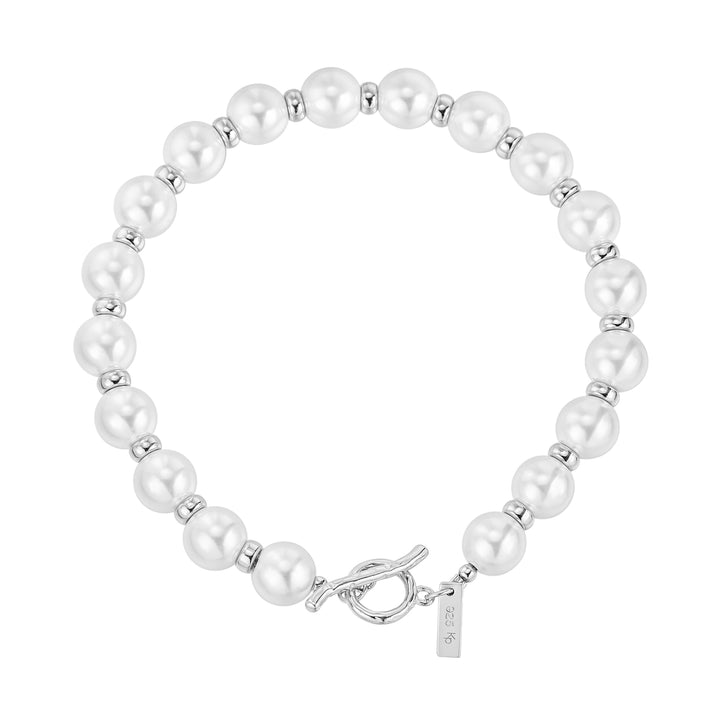 Pulsera Majestic Pearl Luxury Plata 925