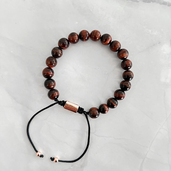 Pulsera Red Eye Of Tiger Ajustable