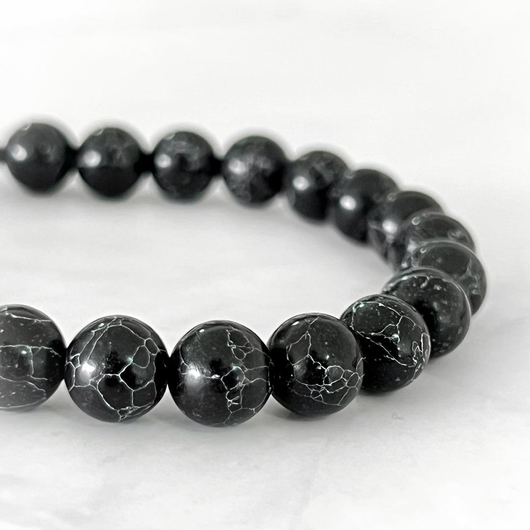 Pulsera Black Howlite Ajustable