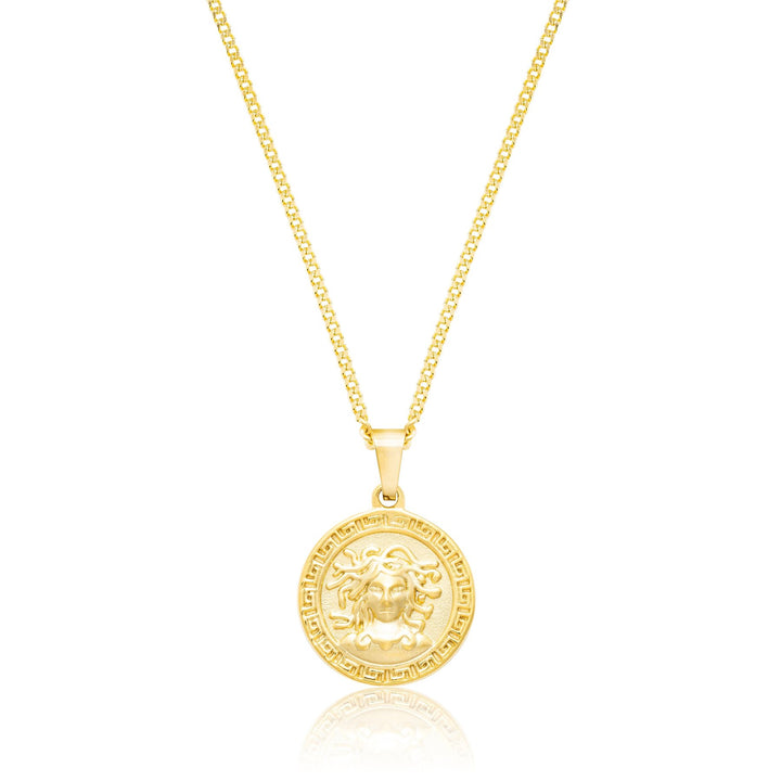 Medusa Plata S925 + Electroplatinado Oro 18k Premium