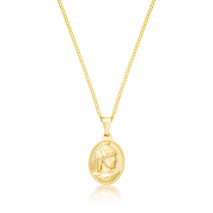 Centurión (Pendiente & Collar) Plata S925 Electroplatinada 18k