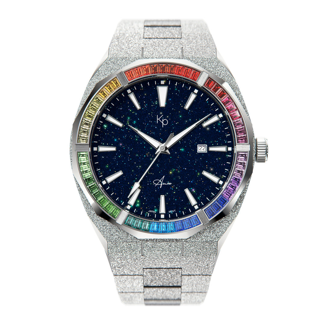 Reloj Kapriel Aura Exclusivo Zircones 50M Zafiro