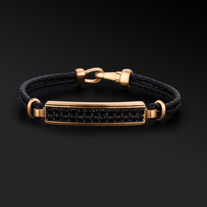 Pulsera Luxury Bar Gold SS316L Microzircones