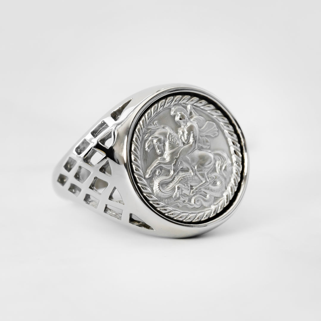 Anillo St. George Silver Victorian Edition