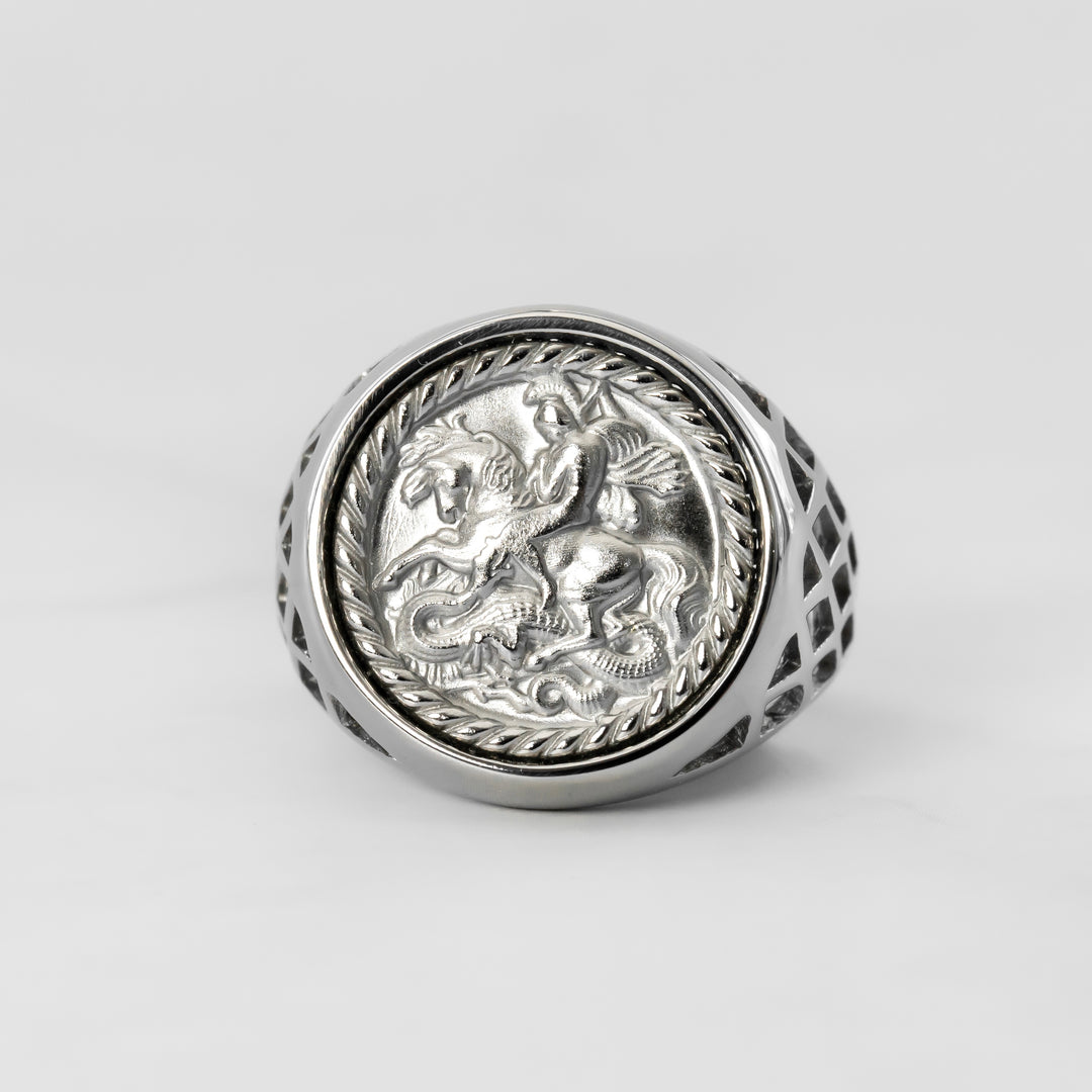 Anillo St. George Silver Victorian Edition