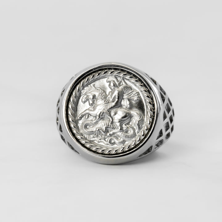 Anillo St. George Silver Victorian Edition