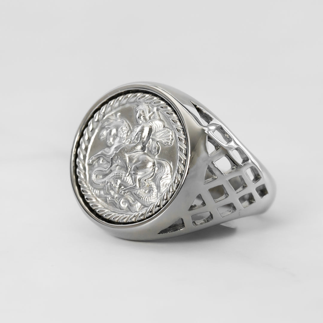 Anillo St. George Silver Victorian Edition